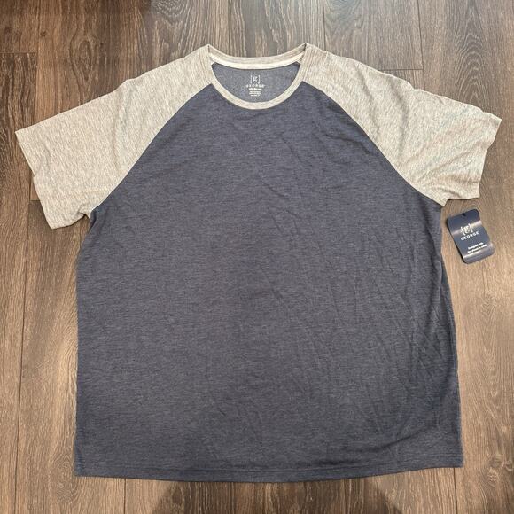 George Poly Raglan Tee Clothing T Shirt Workwear Moisture Wicking Men’s Size 3XL - Picture 1 of 3